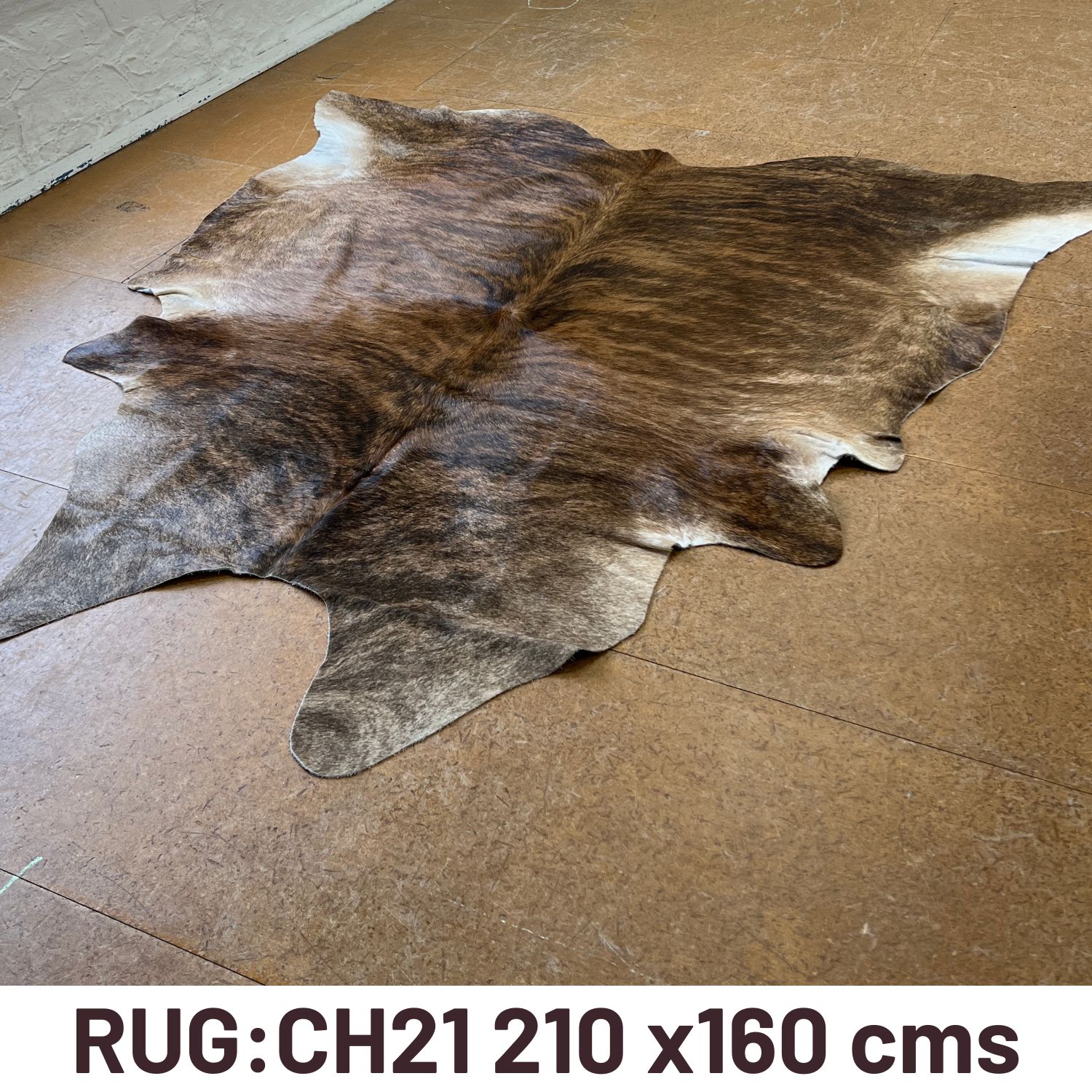 CH021 210 x160 (3) Cowhide Rug CH021