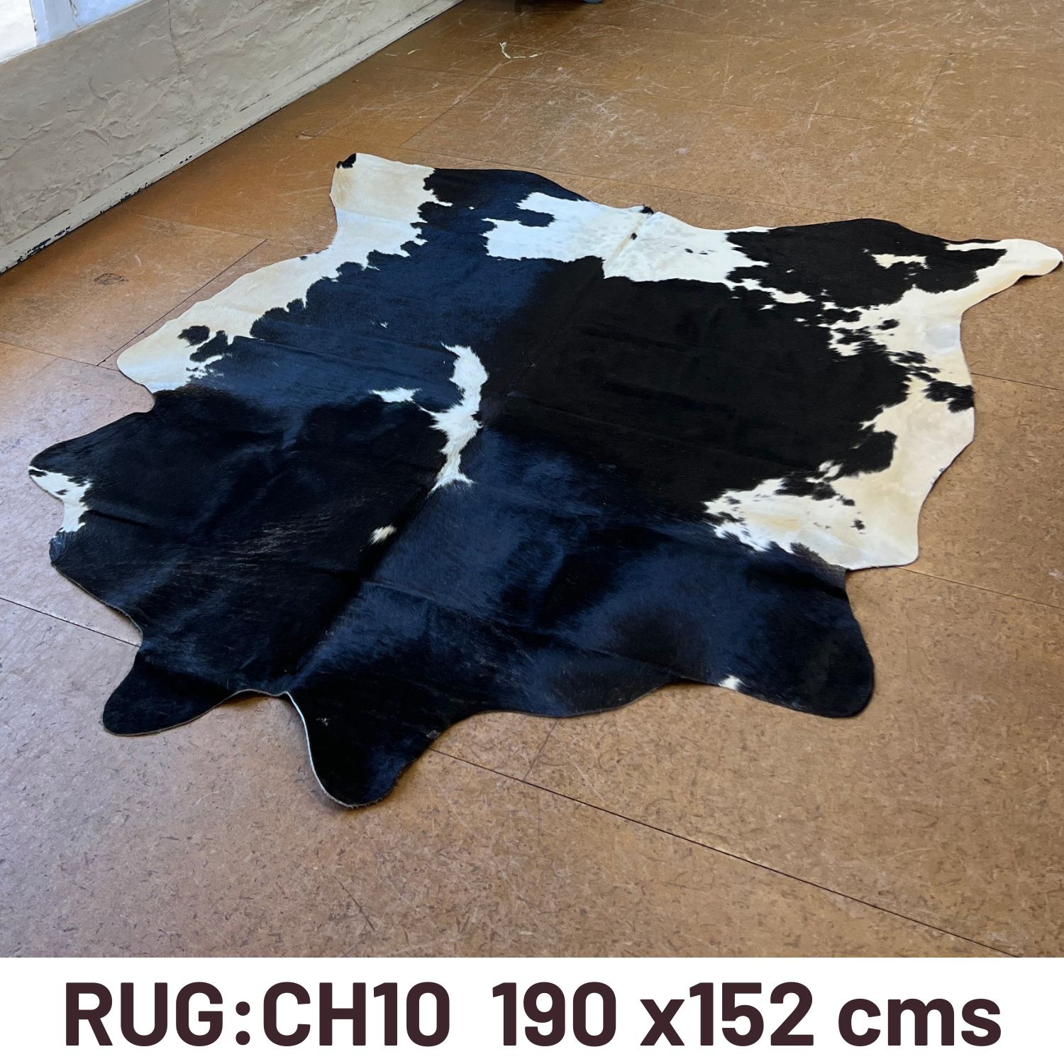 COWHIDE RUG CH10 190X152CM (2) COWHIDE RUG CH10 190X152CM