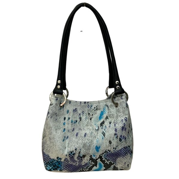 Cowhide Shoulder Bag Summer Reptile Cowhide Pepsi (3)
