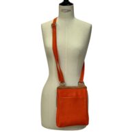 Flora Flame on Paprika (5) Cowhide Crossbody Flora in Flame on Paprika by Owen Barry