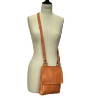 Flora Pumpkin (4) Leather crossbody bag flora in Pumpkin by Owen Barry