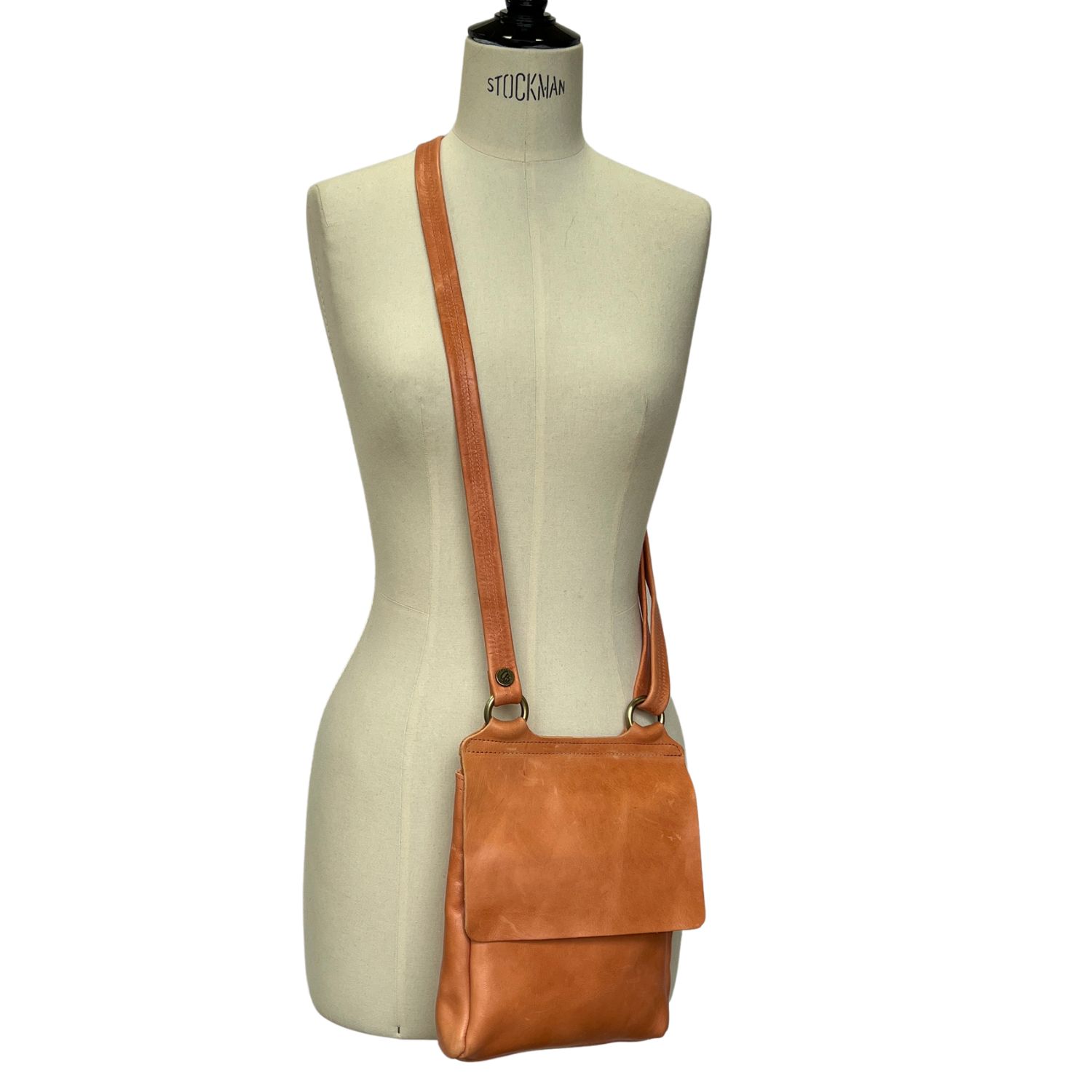 Flora Pumpkin (4) Leather crossbody bag flora in Pumpkin by Owen Barry