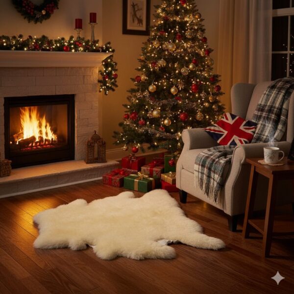 SHEEPSKIN RUG NATURAL IVORY SINGLE