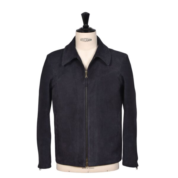 Suede Jacket Brandon Navy by Owen Barry