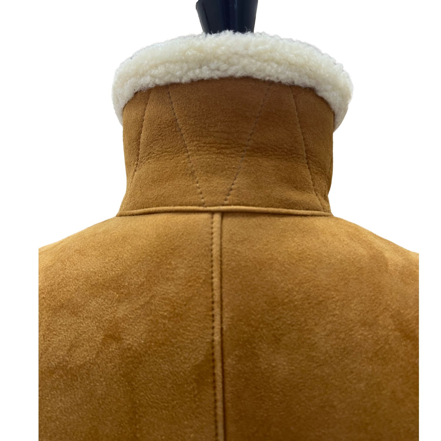 Sheepskin Coat Oliver in Brandy Cream Wool by Owen Barry