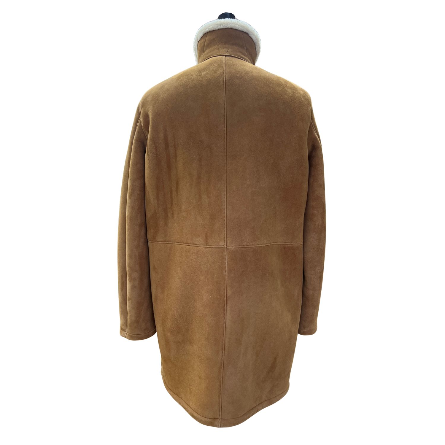 Sheepskin Coat Oliver in Brandy Cream Wool by Owen Barry