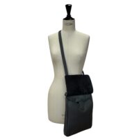 Otto Oncilla on Gunmetal (1) cowhide and Leather crossbody bag Oncilla on Gunmetal Grey by Owen Barry