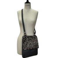 Otto Oncilla on Gunmetal (3) cowhide and Leather crossbody bag Oncilla on Gunmetal Grey by Owen Barry