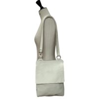 Otto Polar White (2) Crossbody leather bag Otto in Polar white by Owen Barry