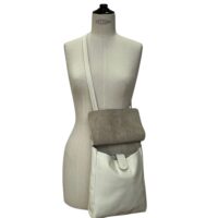 Otto Polar White (6) Crossbody leather bag Otto in Polar white by Owen Barry