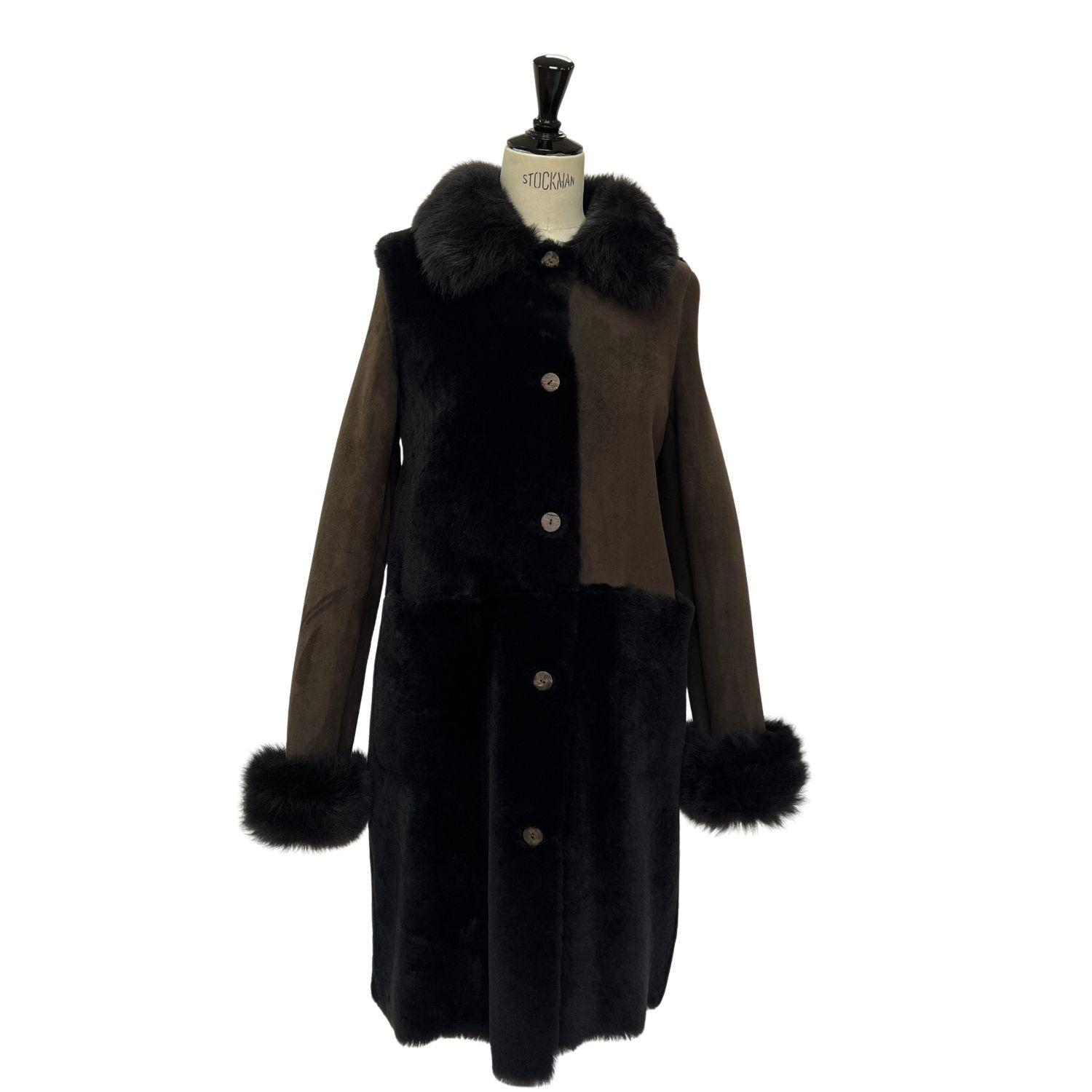 SHEEPSKIN COAT DEVON EBONY MERINO (1) Sheepskin Full Length Coat Devon in Ebony Brown by Owen Barry