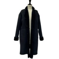 SHEEPSKIN COAT ELORA NAVY CURLY (4) Sheepskin Full Length Coat Navy Elora by Owen Barry