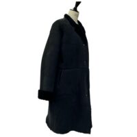 SHEEPSKIN COAT ELORA NAVY CURLY (5) Sheepskin Full Length Coat Navy Elora by Owen Barry