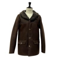 Sheepskin Coat style Hugo in Hurricane Brown by Owen Barry