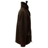 Sheepskin Coat style Hugo in Hurricane Brown by Owen Barry