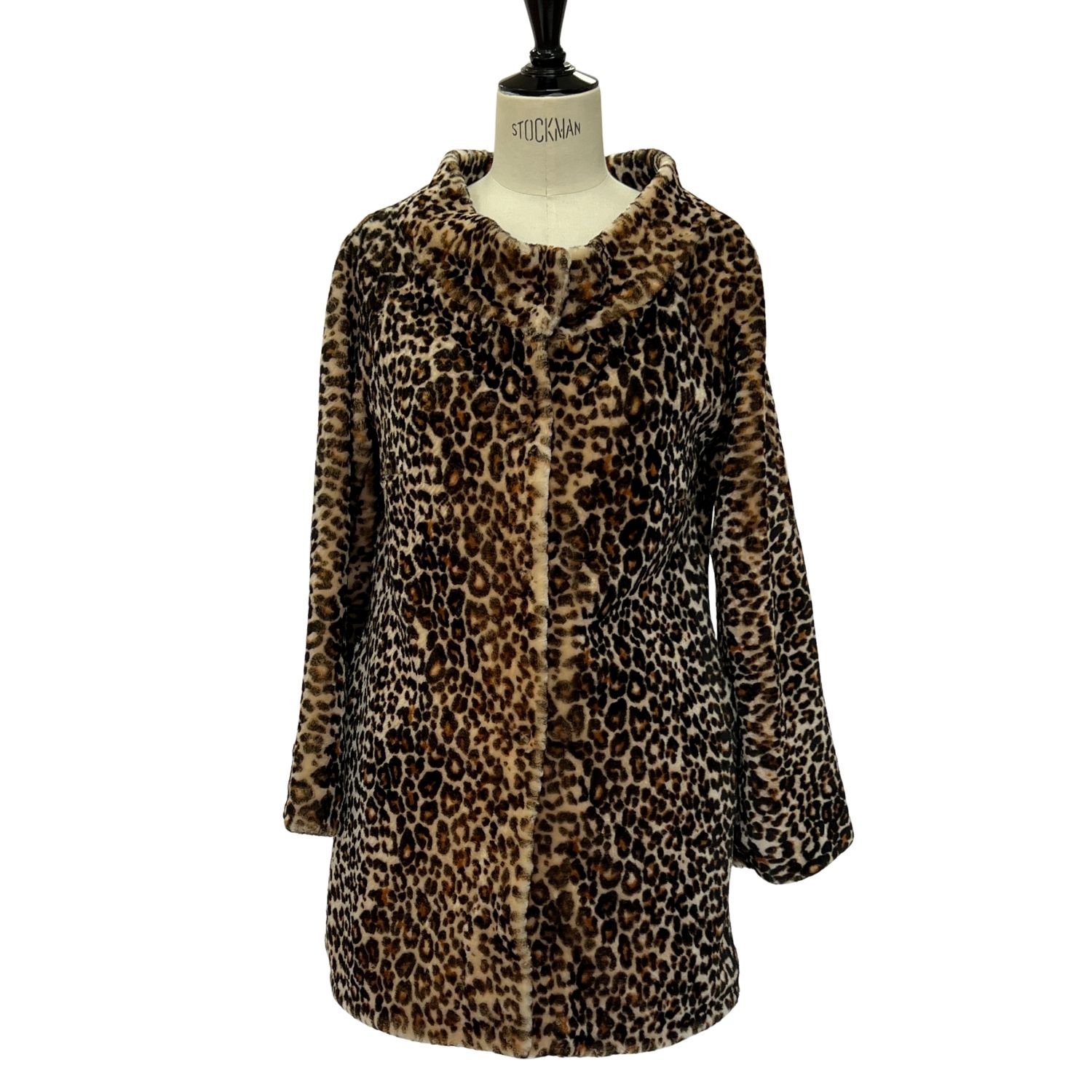 SHEEPSKIN COAT VIENNA LEOPARD, SATIN LINED (3) Sheepskin coat Leopard print Vienna by Owen Barry