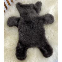 SHEEPSKIN FLAT ERIC HOT WATER BOTTLE COVER Dark Grey SHEEPSKIN FLAT ERIC HOT WATER BOTTLE COVER DARK GREY