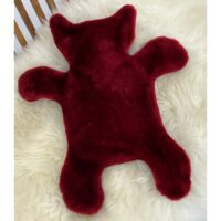 SHEEPSKIN FLAT ERIC HOT WATER BOTTLE COVER Red SHEEPSKIN FLAT ERIC HOT WATER BOTTLE COVER RED