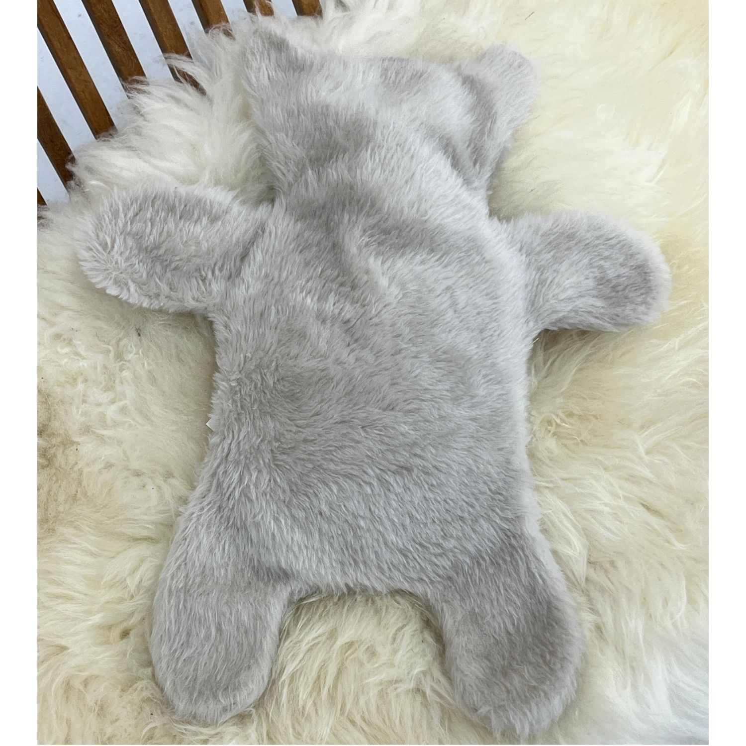 SHEEPSKIN FLAT ERIC HOT WATER BOTTLE COVER Silvergrey SHEEPSKIN FLAT ERIC HOT WATER BOTTLE COVER SILVERGREY