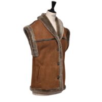 SHEEPSKIN GILET SADIE OTTOMAN (1) Sheepskin Gilet Sadie in Ottoman by Owen Barry