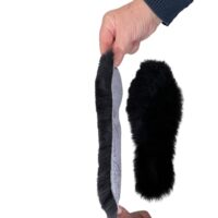 SHEEPSKIN INSOLES FOR WELLIES BLACK (1) Extra Thick Sheepskin Welly Insoles Black by Owen Barry