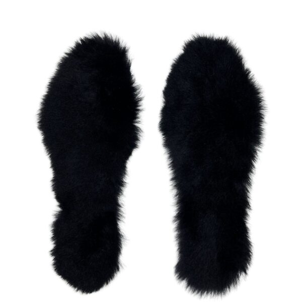 Extra Thick Sheepskin Welly Insoles Black by Owen Barry