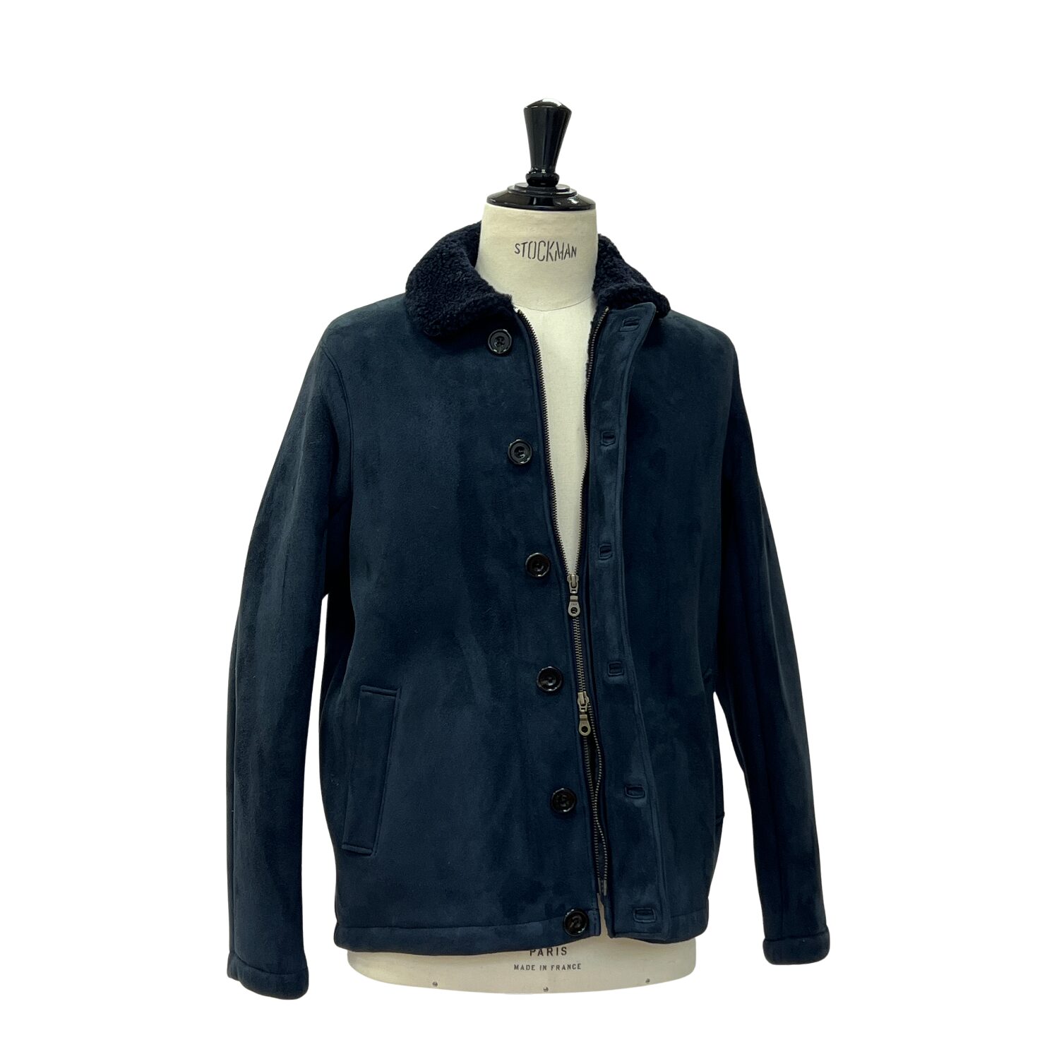 SHEEPSKIN JACKET BENNETT NAVY TT (10) Sheepskin Jacket Bennett in Navy by Owen Barry