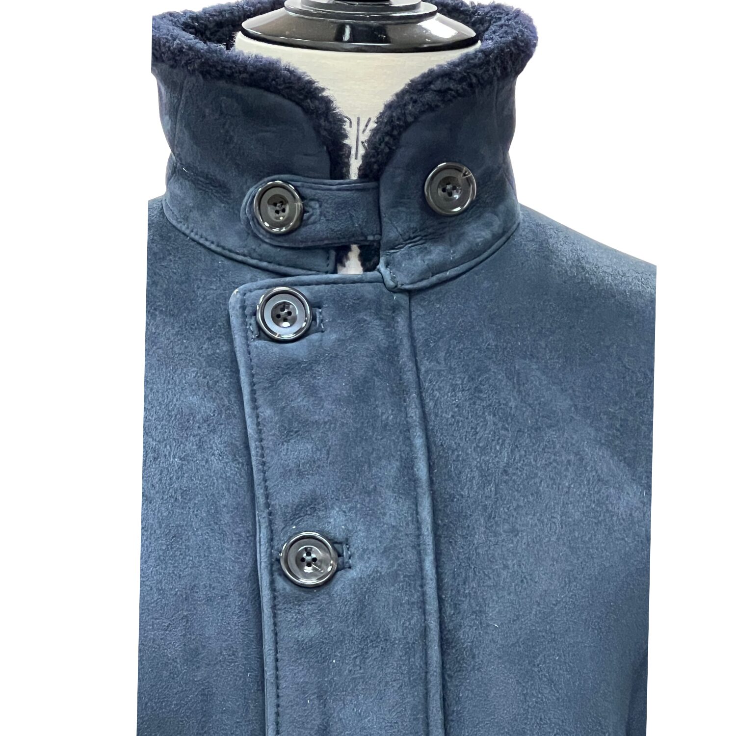 SHEEPSKIN JACKET BENNETT NAVY TT (3) Sheepskin Jacket Bennett in Navy by Owen Barry