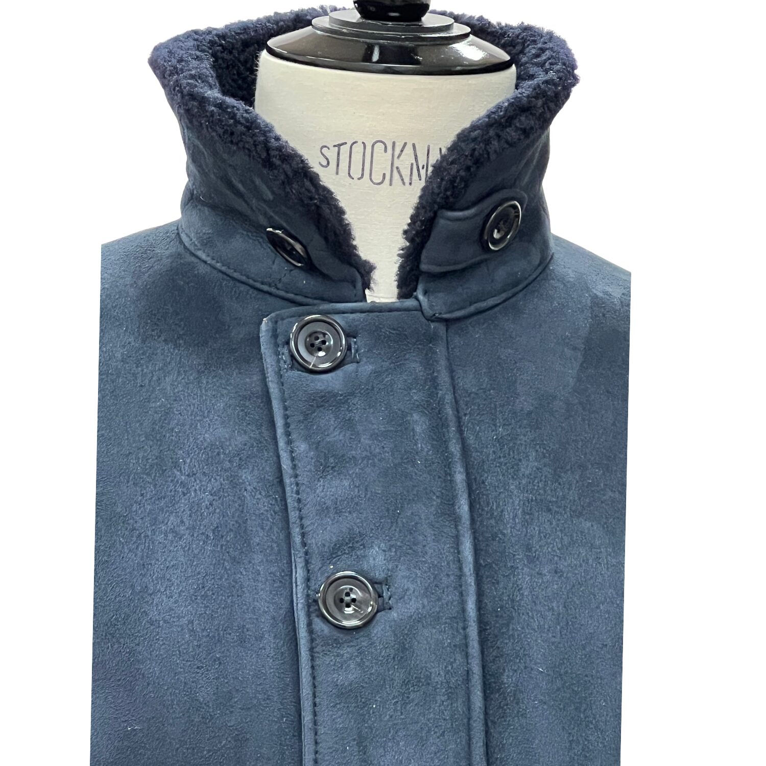 SHEEPSKIN JACKET BENNETT NAVY TT (4) Sheepskin Jacket Bennett in Navy by Owen Barry