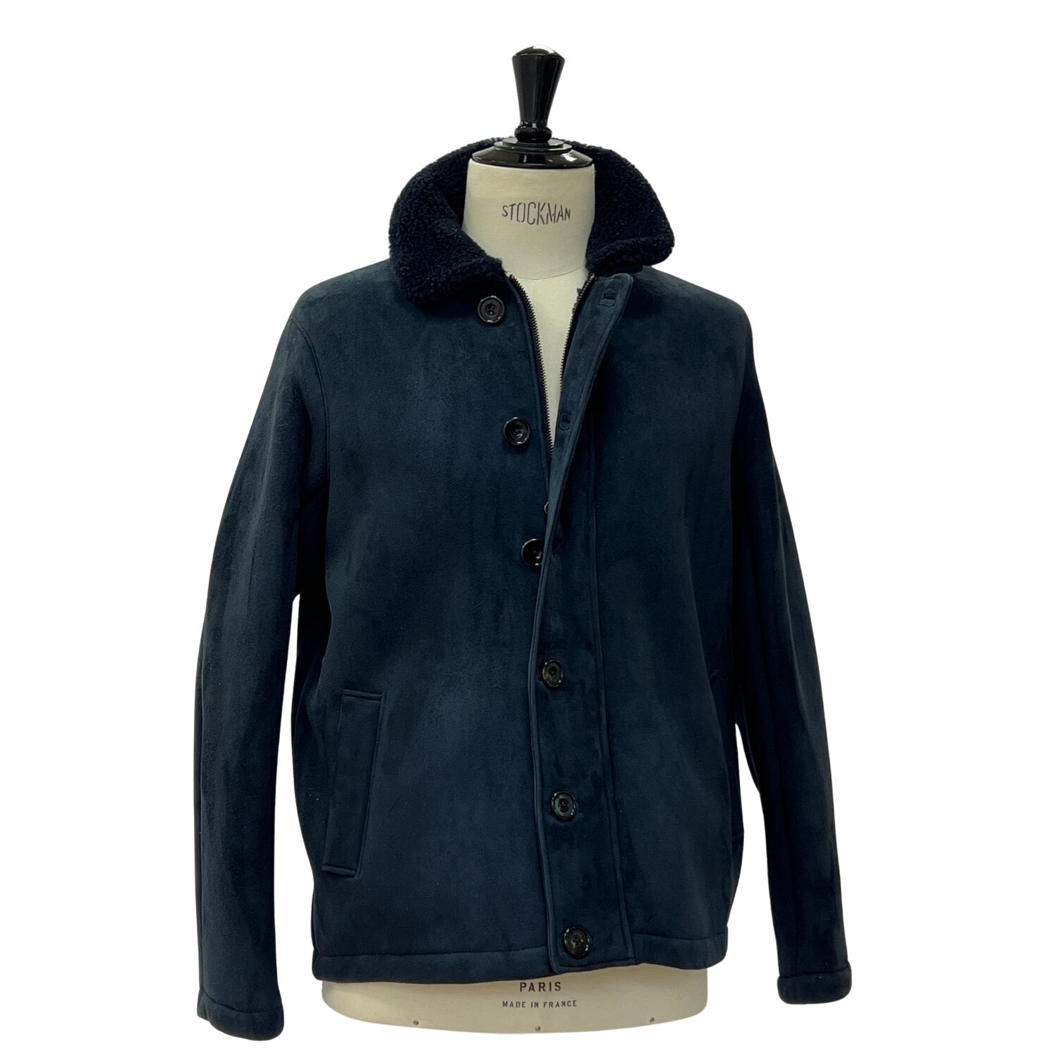 SHEEPSKIN JACKET BENNETT NAVY TT (6) Sheepskin Jacket Bennett in Navy by Owen Barry