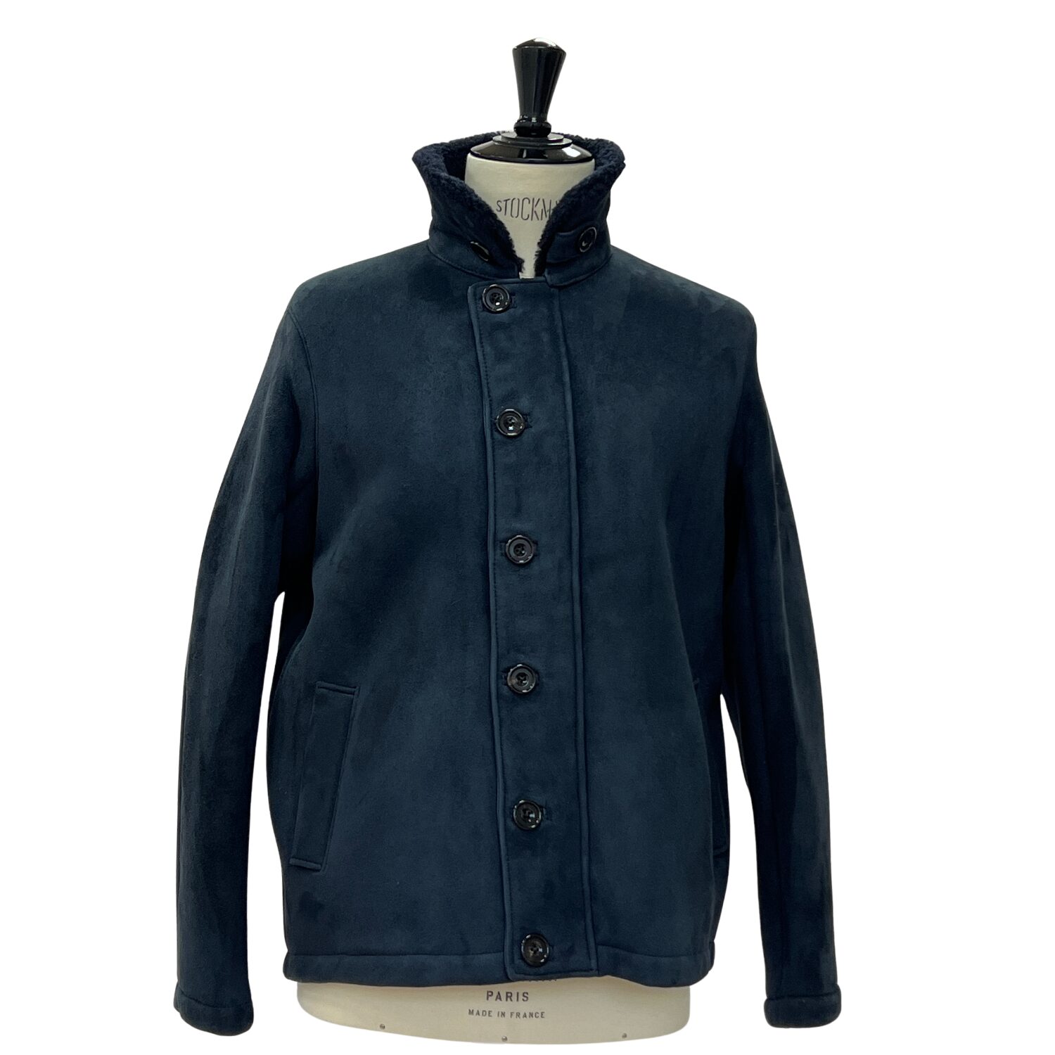 SHEEPSKIN JACKET BENNETT NAVY TT (7) Sheepskin Jacket Bennett in Navy by Owen Barry