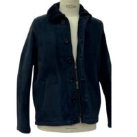SHEEPSKIN JACKET BENNETT NAVY TT (8) Sheepskin Jacket Bennett in Navy by Owen Barry
