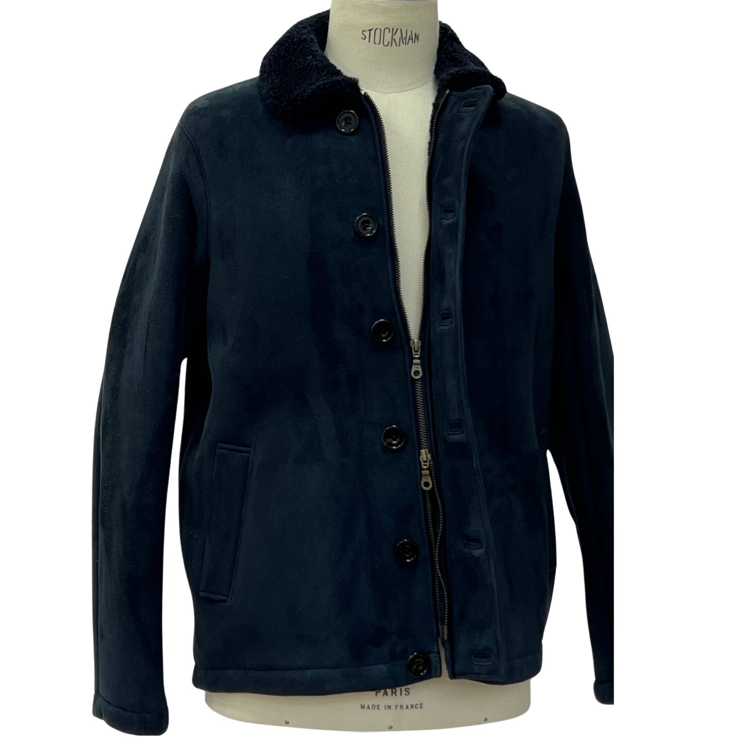 SHEEPSKIN JACKET BENNETT NAVY TT (8) Sheepskin Jacket Bennett in Navy by Owen Barry
