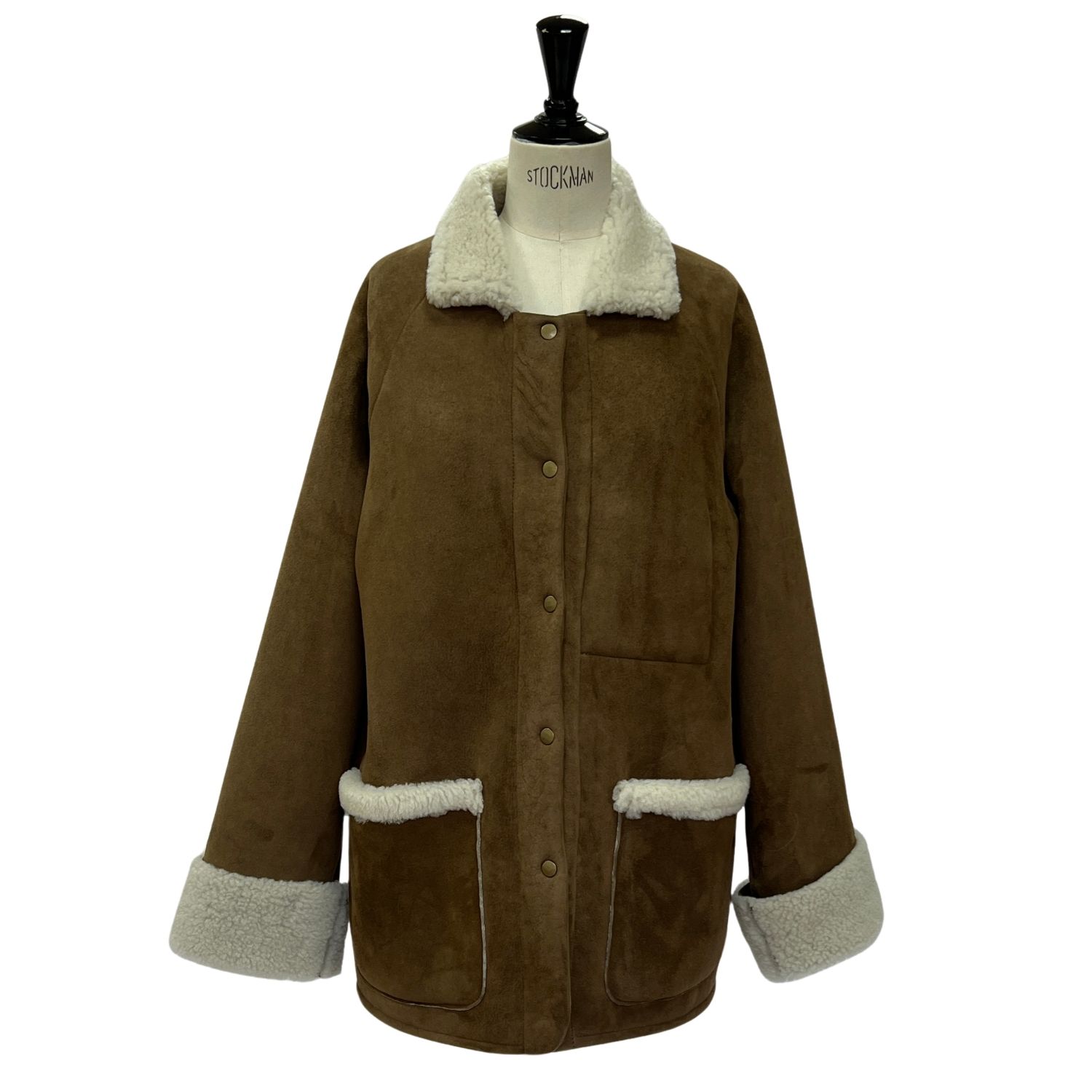 SHEEPSKIN JACKET FINN ADAPT FINLEY MOJABE (1) Sheepskin Jacket Finn in Mojabe Taupe white wool by Owen Barry