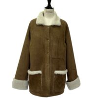 SHEEPSKIN JACKET FINN ADAPT FINLEY MOJABE (3) Sheepskin Jacket Finn in Mojabe Taupe white wool by Owen Barry
