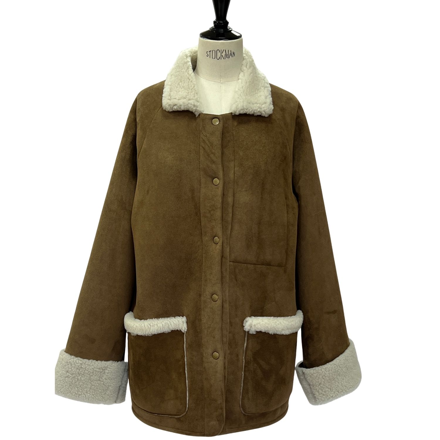 SHEEPSKIN JACKET FINN ADAPT FINLEY MOJABE (3) Sheepskin Jacket Finn in Mojabe Taupe white wool by Owen Barry