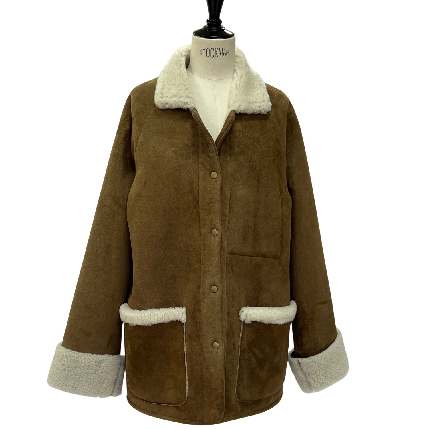 SHEEPSKIN JACKET FINN ADAPT FINLEY MOJABE (4) Sheepskin Jacket Finn in Mojabe Taupe white wool by Owen Barry