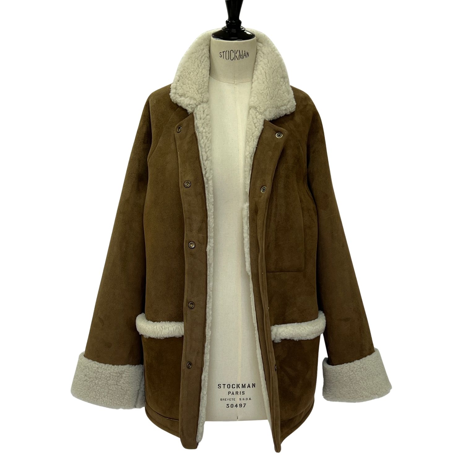 SHEEPSKIN JACKET FINN ADAPT FINLEY MOJABE (7) Sheepskin Jacket Finn in Mojabe Taupe white wool by Owen Barry