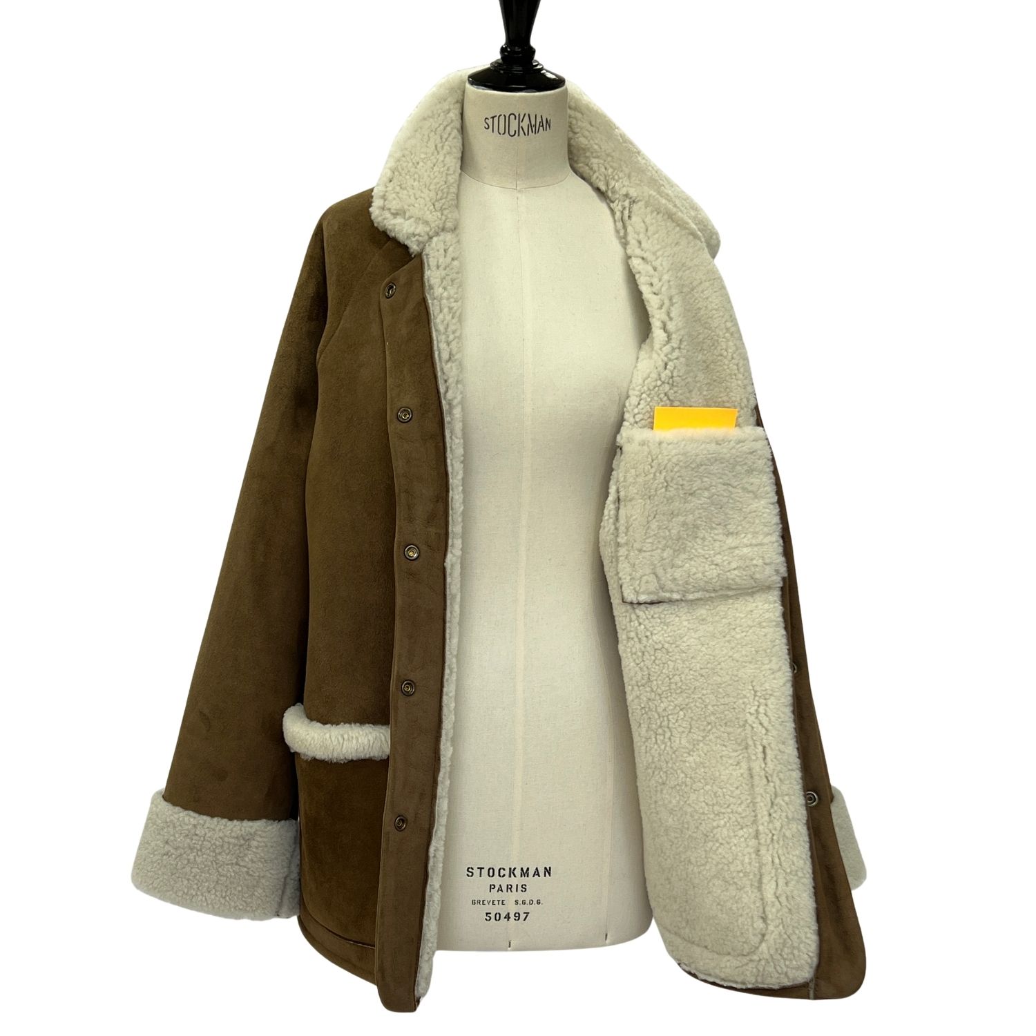 SHEEPSKIN JACKET FINN ADAPT FINLEY MOJABE (8) Sheepskin Jacket Finn in Mojabe Taupe white wool by Owen Barry