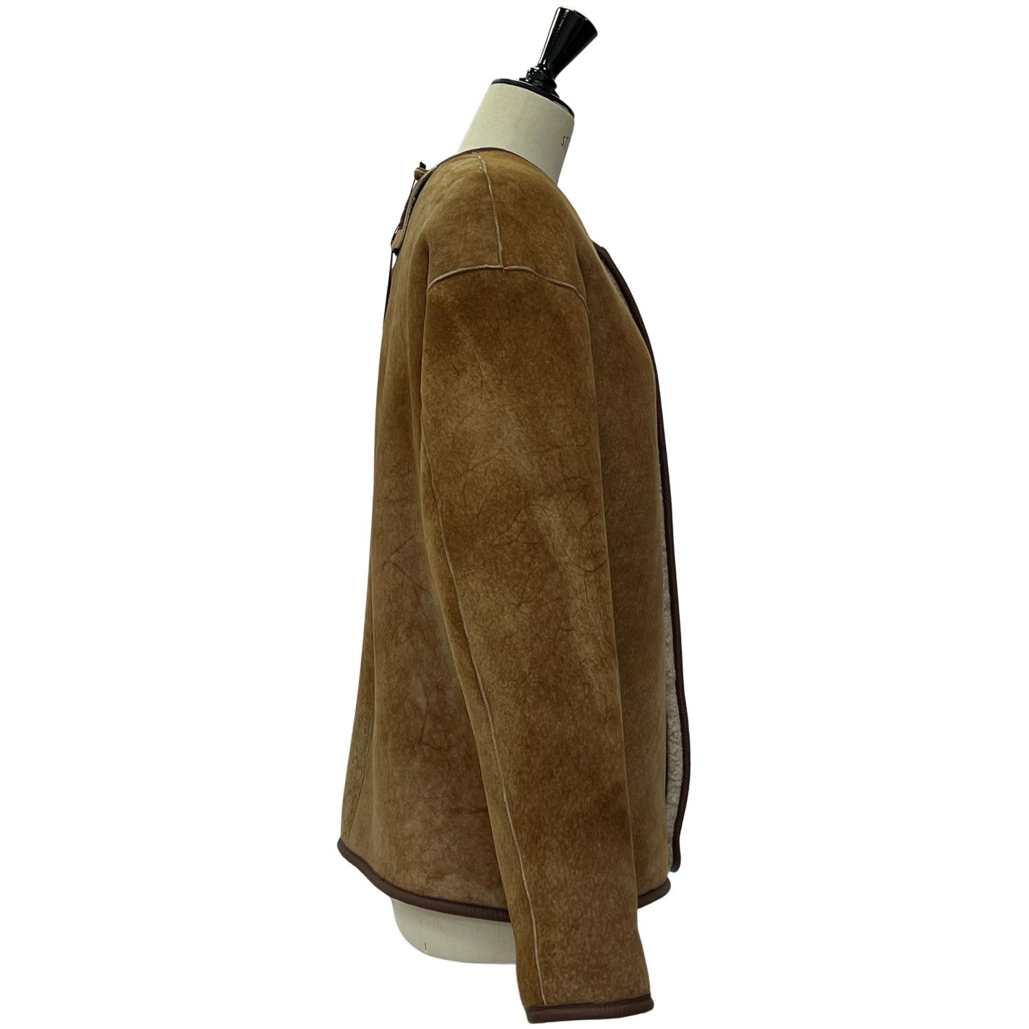 SHEEPSKIN JACKET LINER REVERSIBLE GONFIO (1) Sheepskin Jacket reversible Linus Liner Gonfio