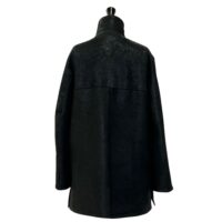 SHEEPSKIN JACKET MAGGIE OVERSIZE BLACK VINTAGE (8) Sheepskin Jacket Maggie in Vintage Black by Owen Barry