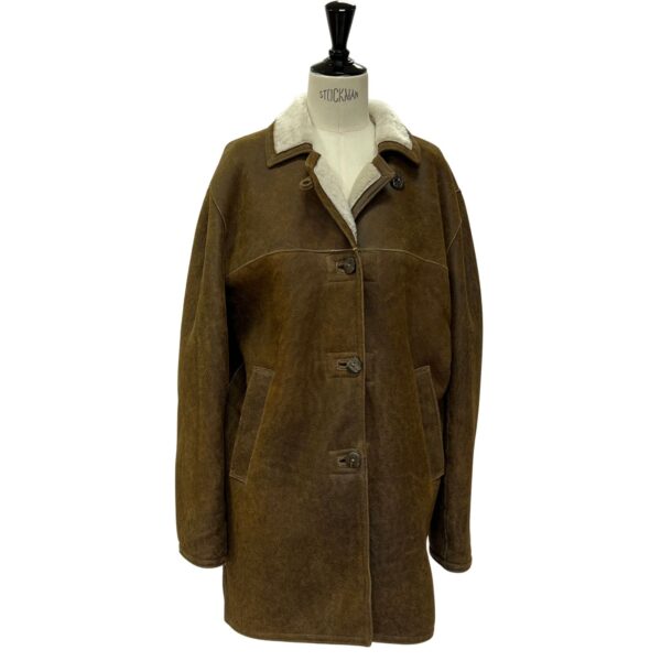 Sheepskin Jacket Maggie in Walnut Vintage by Owen Barry