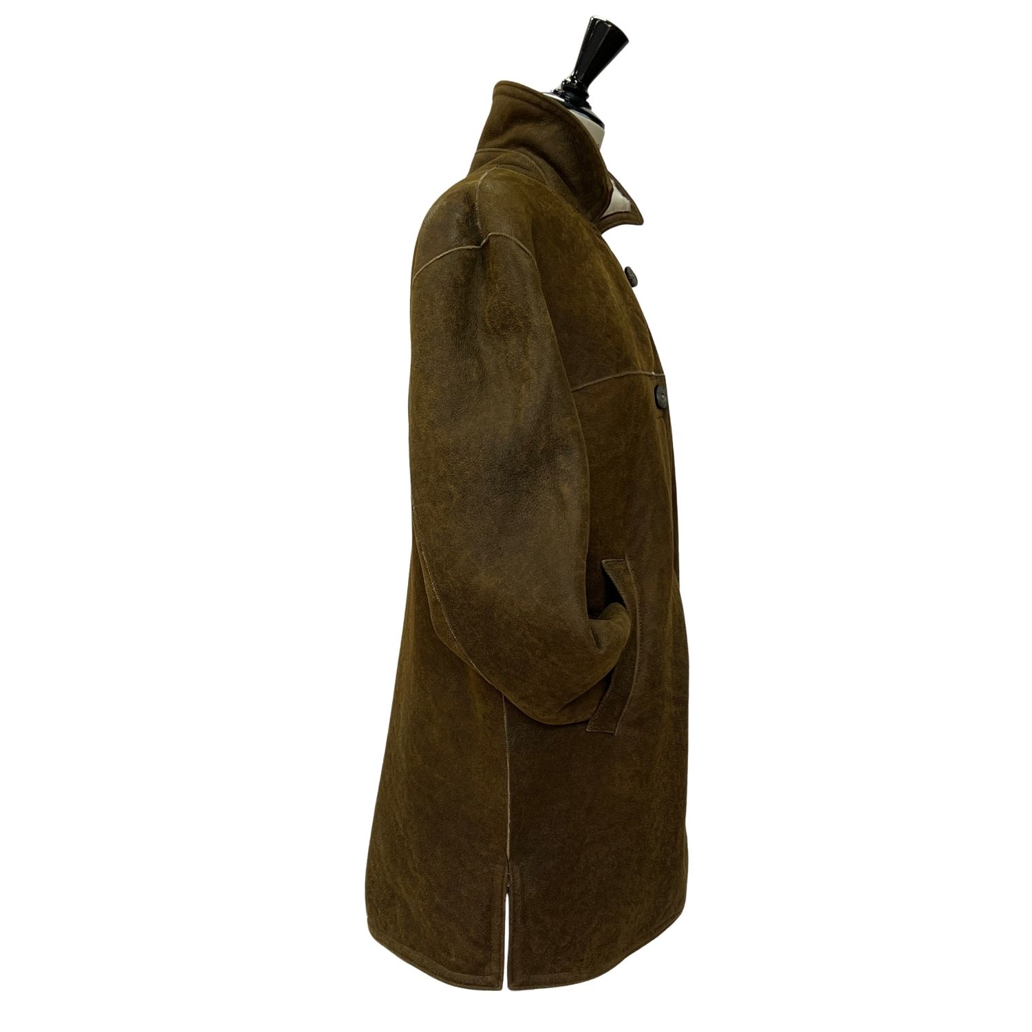 SHEEPSKIN JACKET MAGGIE OVERSIZE WALNUT (4) Sheepskin Jacket Maggie in Walnut Vintage by Owen Barry