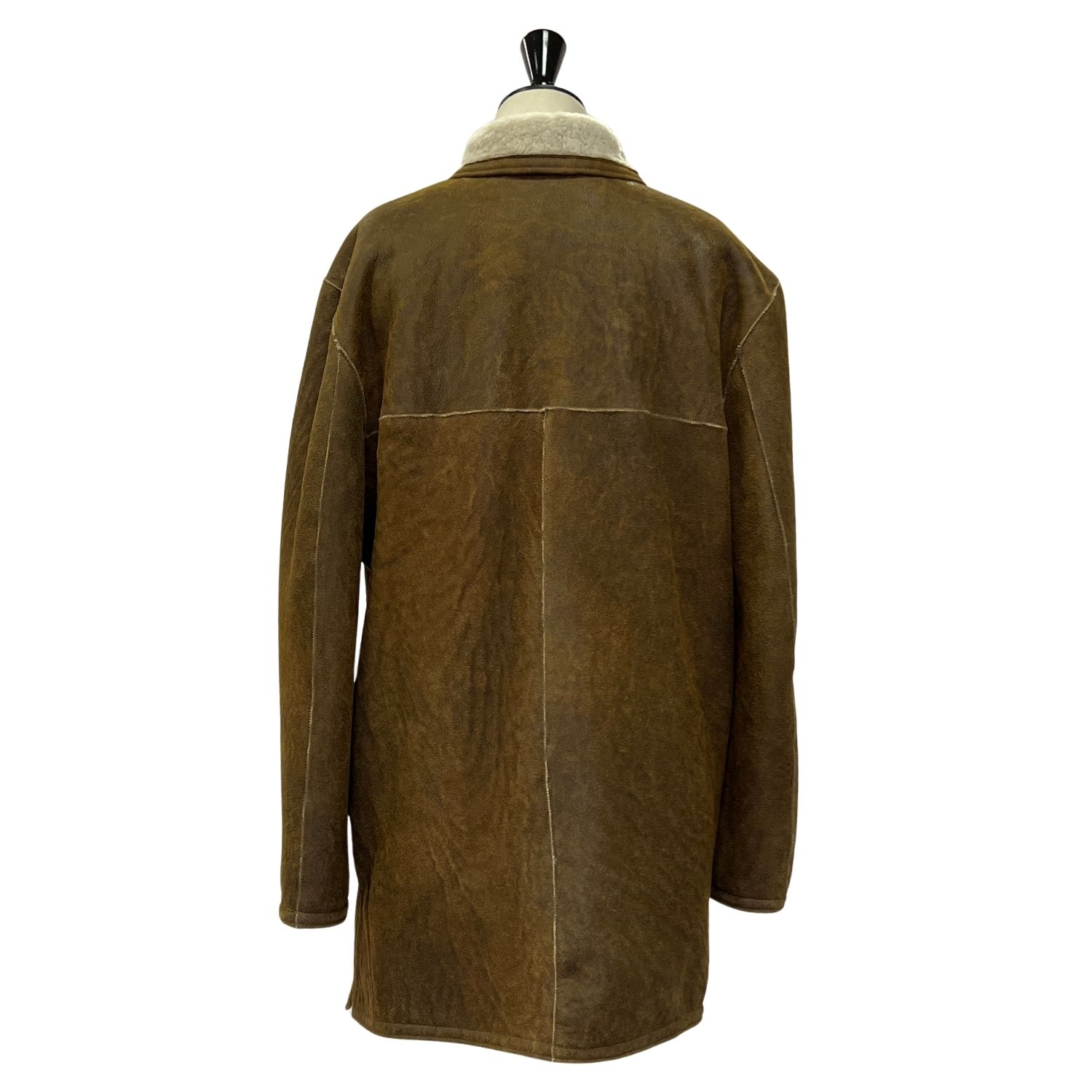 SHEEPSKIN JACKET MAGGIE OVERSIZE WALNUT (8) Sheepskin Jacket Maggie in Walnut Vintage by Owen Barry