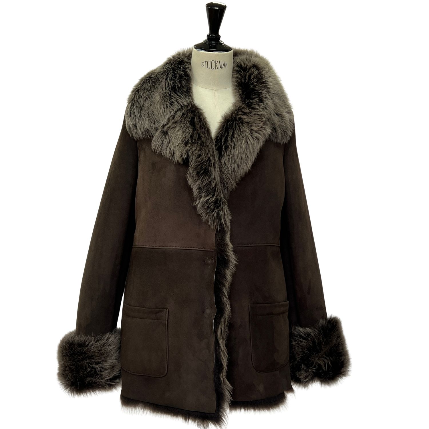 SHEEPSKIN JACKET REGAN EBONY BRIZA TOSCANA (8) Sheepskin Toscana Jacket Regan in Ebony Brown Brisa by Owen Barry