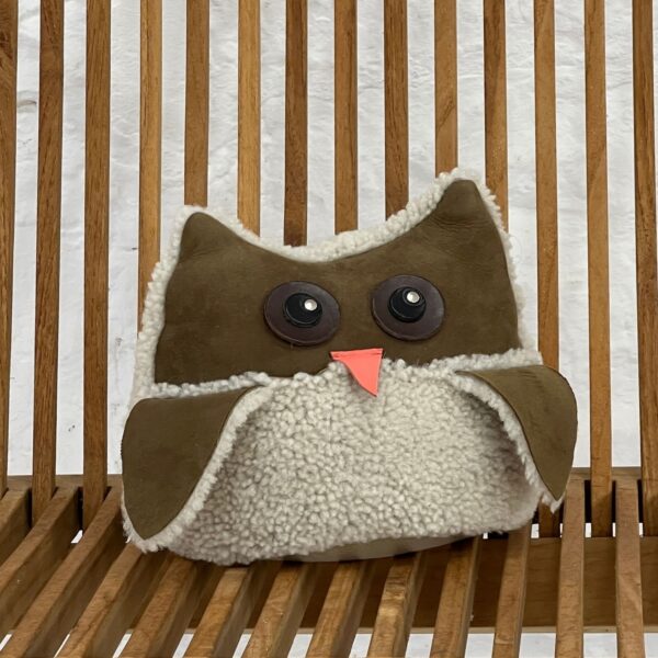 Owl Sheepskin Mojabe Doorstop