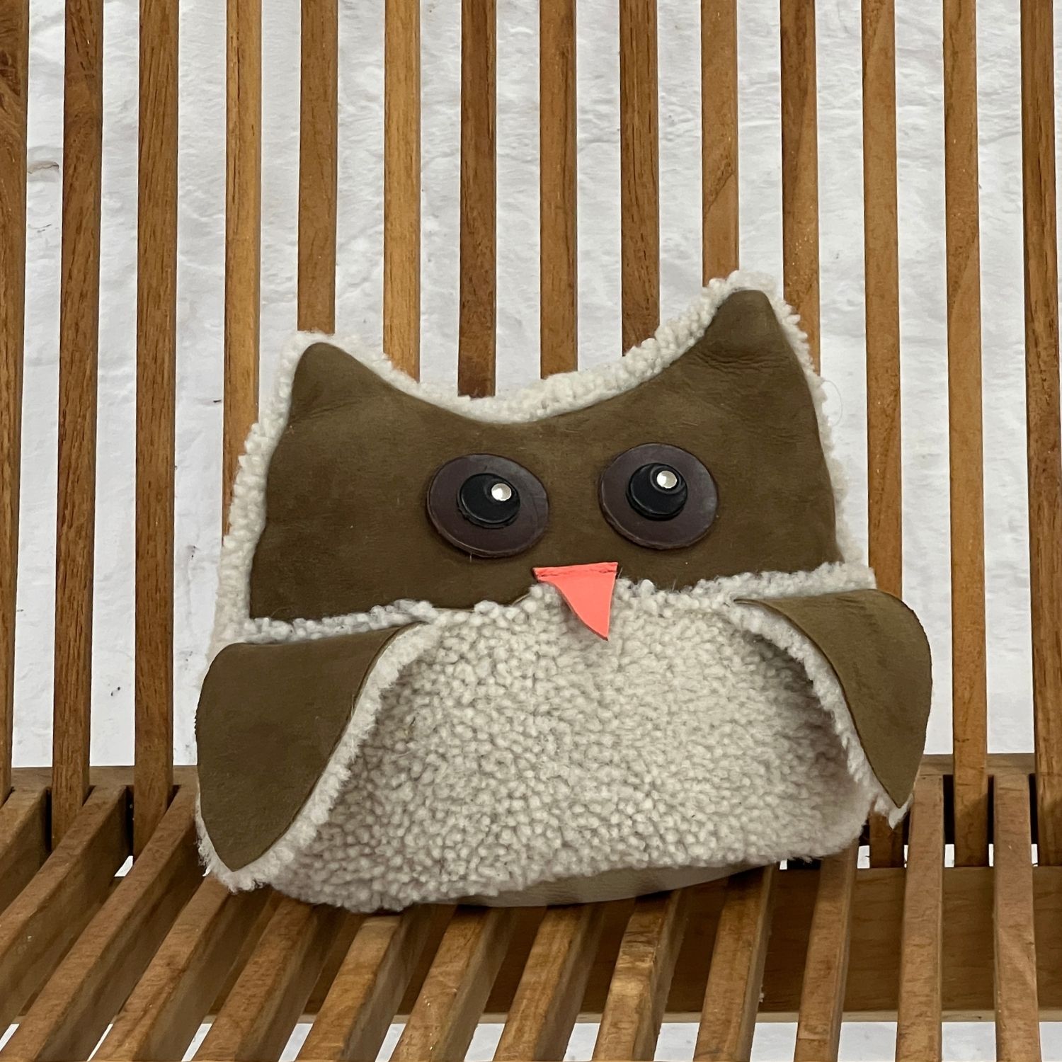 SHEEPSKIN OWL DOOSTOP (2) Owl Sheepskin Mojabe Doorstop
