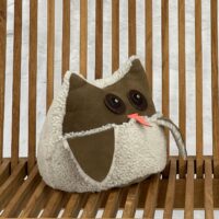 SHEEPSKIN OWL DOOSTOP (3) Owl Sheepskin Mojabe Doorstop