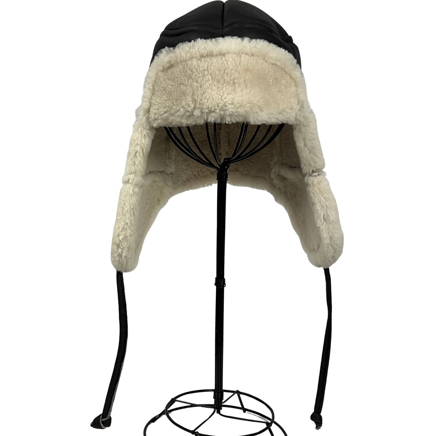 SHEEPSKIN TRAPPER GARTH BROWN WHITE WOOL NAPALAN (5) SHEEPSKIN-TRAPPER-GARTH-BROWN-WHITE-WOOL-NAPALAN BY oWEN bARRY