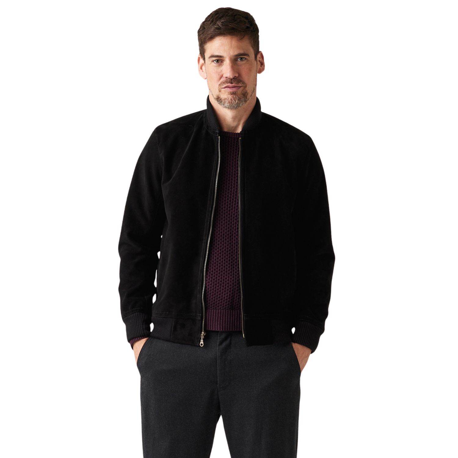 SUEDE JACKET FELIPPE BLACK (10) Suede jacket Felippe Black by Owen Barry